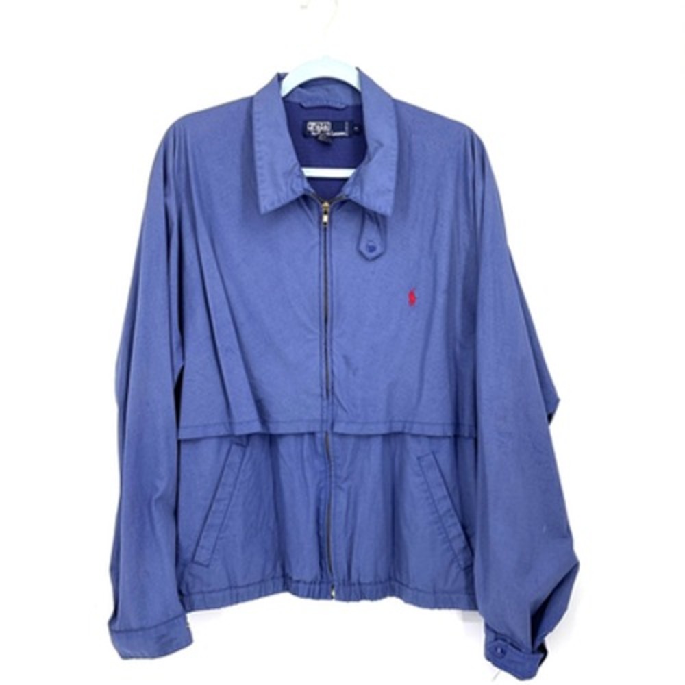 90s Ralph Lauren Harrington Jacket XL Blue Ventilation Boxy Fit Golf